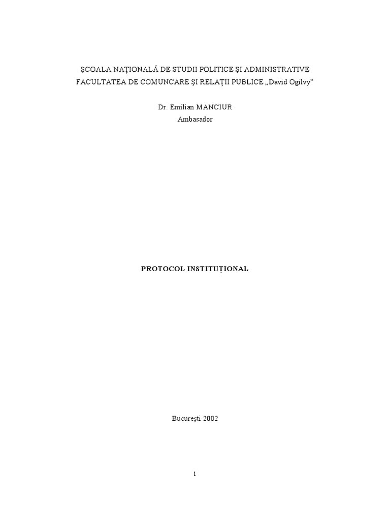 emilian manciur protocol institutional